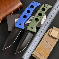 Le couteau pliant G10 avec manche est un couteau pliant haute dureté qui peut être transporté pour le camping en plein air