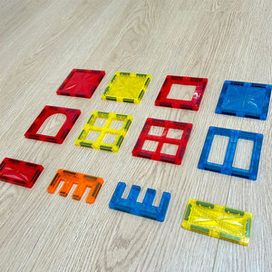 ชุดบล็อกแม่เหล็ก 78 ชิ้น แผ่นแม่เหล็กแข็งแรง สีสันสดใส ของเล่นเสริมพัฒนาการ <span class=keywords><strong>ฝึก</strong></span>สมาธิสำหรับเด็ก ของขวัญ - Product Image 6