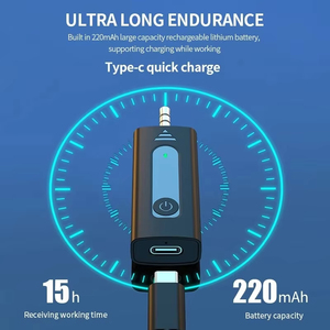 K9 Có Thể Sạc Lại Wirelesslavalier Microphone Xách Tay Mini Trọng Lượng Nhẹ Microphone Cho Điện Thoại Di Động Phát Sóng Trực Tiếp Cho Điện Thoại Di Động Sử Dụng Điện Thoại - Product Image 5