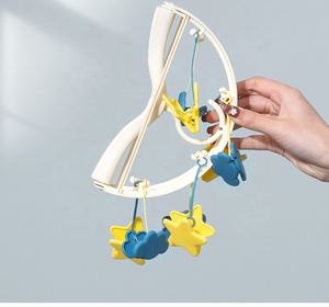 2022 nuovo arriva per bambini appendiabiti retrattile in plastica per panni per bambini organizzatore di abbigliamento quadrato singolo Ningbo adorabili 30 set - Product Image 4