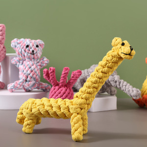 Dog Rope Toys For Medium Large Dogs Chewable Cotton Durable Teeth Cleaning Pet Toy <b>Cute</b> Style - Product Image 1