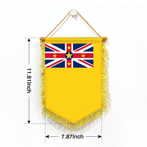 <b>Mini</b> 20x30cm Pennant Car Flags Niue Wall Decor Display Accessories Small Ornaments for Hanging - Product Image 4