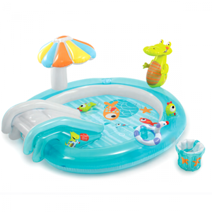 <span class=keywords><strong>Piscine</strong></span> gonflable pour enfants <span class=keywords><strong>INTEX</strong></span> 57129 Gator Play Center avec <span class=keywords><strong>toboggan</strong></span> et jets d'eau - Product Image 2