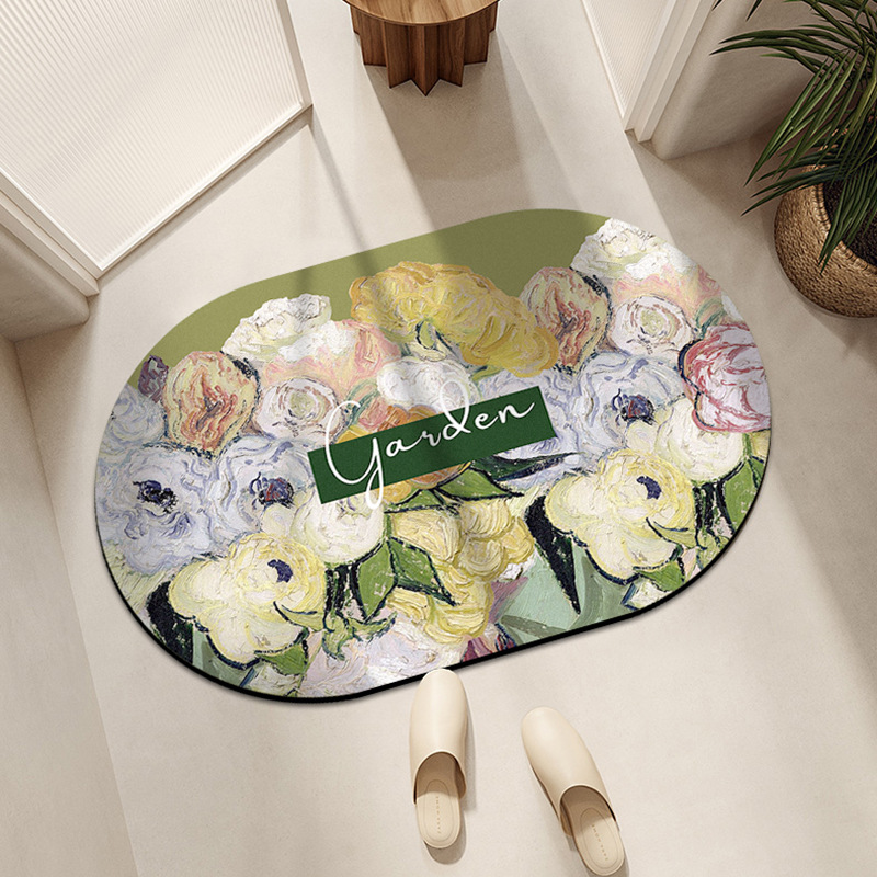 Ovale de jardin de roses