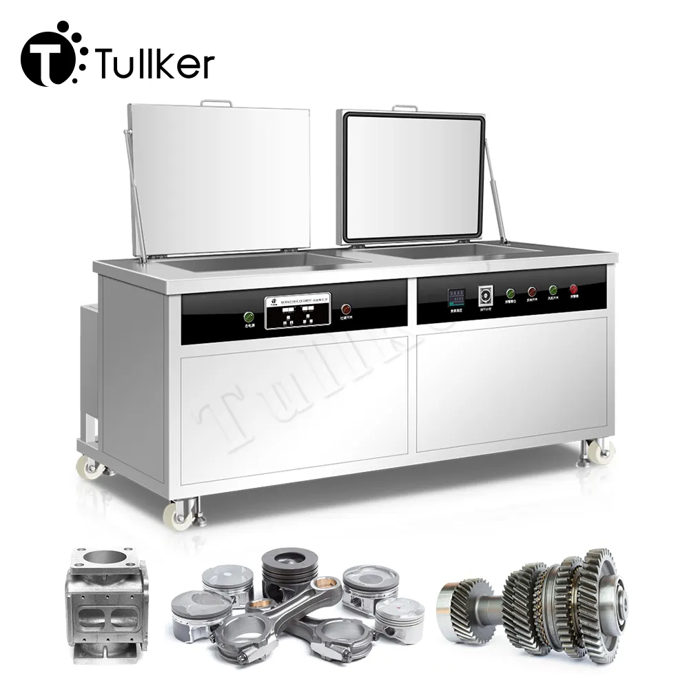 Tullker 25kHz28kHz粉体塗装ペイントストリッパーストリッピングドライホットカスタマイズサイズタービン2タンク38L超音波クリーナー