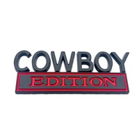Autocollant de modification automobile 3D stéréoscopique en métal, étiquette de voiture COWBOY, badge de carrosserie modifié, vente chaude