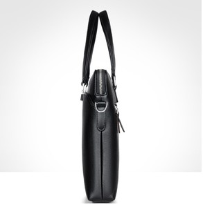 ドキュメントビジネスラップトップバッグPUレザースリングショルダーメンズクロスボディバッグブリーフケースメンズブリーフケースバッグホットセールファッション - Product Image 5