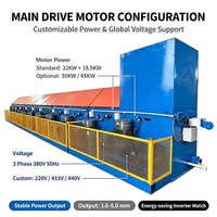 Machine de tréfilage de fil en ligne droite entièrement automatique avec système PLC, pour fil de pneu en acier à haute teneur en carbone, haute précision