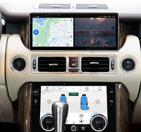 Lecteur multimédia autoradio 12.3 pouces pour Land Range Rover Vogue L322 V8 2002 + AC panneau de chauffage de siège écran tactile HD