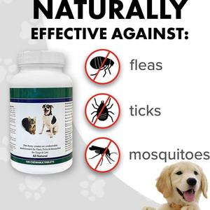 Nahrungs ergänzungs mittel für Haustiere Floh-Zecken-Tabletten Töten Sie Flöhe effizient ab und töten Sie Zecken effizient - Product Image 5