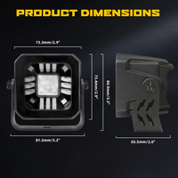 23W 3 pouces carré DRL LED Spot lampe de travail pour camion nouvel état IP68 étanche feu de position pour tout-terrain 4x4 lumière de travail