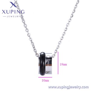 44380 <span class=keywords><strong>XUPING</strong></span> joyería de acero inoxidable serie Simple precio especial Venta de liquidación collar mujeres - Product Image 2