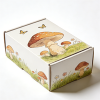 Boîte en carton ondulé personnalisée avec impression offset CMJN, conception gratuite, taille personnalisée, boîte d'emballage pour champignons séchés