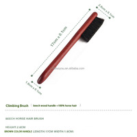 Brosse de nettoyage pour escalade en bois, en plastique et bois de hêtre, avec poils de cheval, pour tous types d'escalade et de bouldering