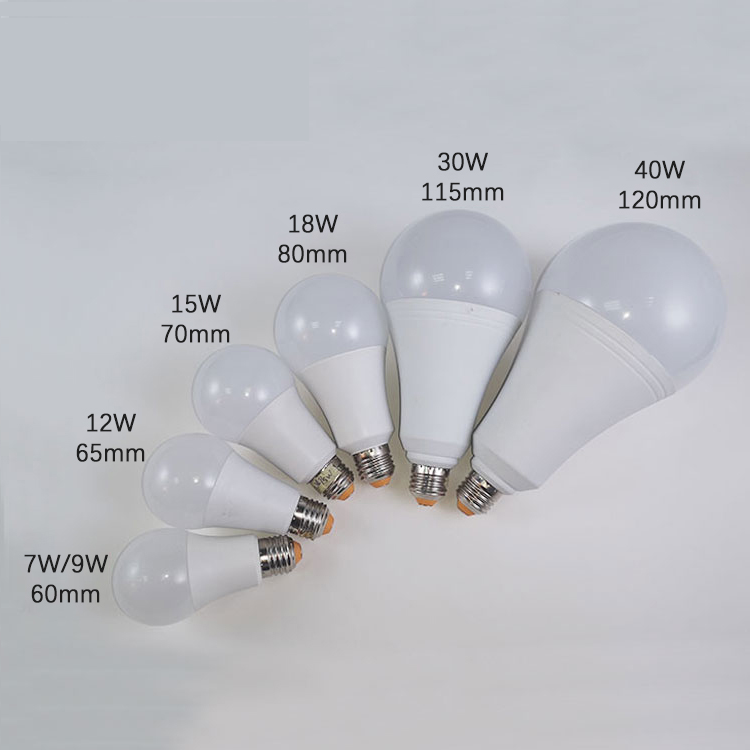 Aluminum Plastic E27 B22 3W 5W