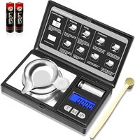 Mini balance électronique de poche de haute qualité 0,001 g/50 g, balance numérique pour bijoux, acier inoxydable, écran LCD