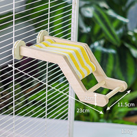 Échelle d'escalade amusante pour perroquet, jouet pour oiseaux en bois véritable, perchoir en forme de spirale, écologique, toutes saisons, jouet à mâcher anti-ennui