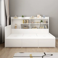 Ensemble de meubles de chambre à coucher modernes en bois de gros Cadre de lit double grand format avec lit mural souple Lits de rangement pour la maison