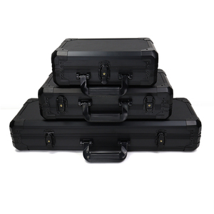Offre Spéciale Boîte Durable <span class=keywords><strong>Vide</strong></span> en Aluminium Noir, 500 pièces, avec Logo, pour Rangement de Jetons de <span class=keywords><strong>Poker</strong></span> et Accessoires de Casino de 40-43 mm - Product Image 4