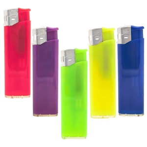 Vente chaude Briquet électrique jetable transparent coloré moderne au butane pas cher - Product Image 5