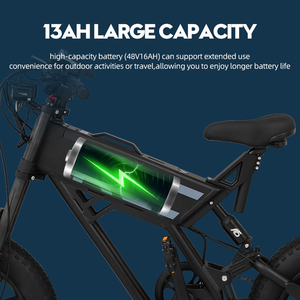 Vélo de montagne électrique à vitesse variable KAMAS, nouvelle version, robuste, double transmission, neige, 750W, 40-60 km/h, pour homme - Product Image 4