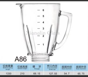 Vaso de <span class=keywords><strong>Vidrio</strong></span> para Licuadora <span class=keywords><strong>Oster</strong></span> de 1.5L, Licuadora <span class=keywords><strong>Oster</strong></span>, Vasos de Licuadora GA-BL-A180, Jarra de <span class=keywords><strong>Vidrio</strong></span> para Licuadora <span class=keywords><strong>Oster</strong></span> - Product Image 6
