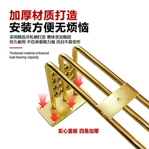 Support de pied de meuble en métal Wansheng, 15 cm, doré avec perles, soudé en une seule pièce - Product Image 4