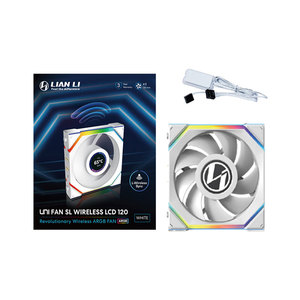 Ventilateur PC <span class=keywords><strong>Lian</strong></span> <span class=keywords><strong>Li</strong></span> UNI FAN SL LCD <span class=keywords><strong>120</strong></span> avec effets d'éclairage double zone, écran LCD 1,6 pouces, roulement FDB, pales normales et inversées pour boîtier d'ordinateur - Product Image 6