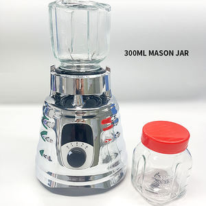 Licuadora Portátil Eléctrica <span class=keywords><strong>de</strong></span> 300 ml, Vaso <span class=keywords><strong>de</strong></span> Vidrio Tipo Mason, Cuchilla <span class=keywords><strong>de</strong></span> Acero Inoxidable para Oster, Piezas para Aplicaciones Domésticas, Venta al Por Mayor <span class=keywords><strong>de</strong></span> Fábrica - Product Image 2