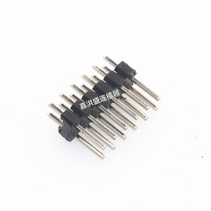 Jia Hongsheng 2.54mm Pitch Double Row Header 2x2P To 40P <b>Iron</b> Gold Plated Copper Pins Electrical Connectors - Product Image 1