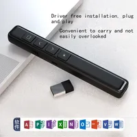 Stylo de présentation sans fil 24GHz, USB, pratique, pour présentateur Powerpoint, pour l'enseignement au bureau, projecteur, utilisation PPT