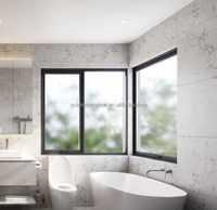 Fenêtre en verre dépoli de toilette AS2047 fenêtre de Protection de la vie privée standard australien fenêtre auvent insonorisée à rupture thermique