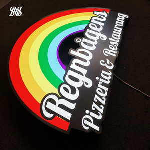 Lettres en relief 3D personnalisées avec éclairage LED, panneau extérieur imperméable pour usage commercial - Product Image 2