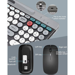 Clavier mécanique pour joueurs avec 104 touches, LED RVB, métal, souris sans fil étanche 2,4 G, ensemble pour jeux <span class=keywords><strong>LOL</strong></span> <span class=keywords><strong>Dota</strong></span> PUBG, connexion USB pour ordinateur - Product Image 6