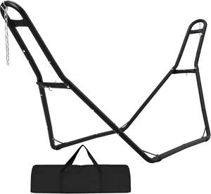 स्टील हैममॉक फ्रेम स्टैंड 2 व्यक्ति हथौड़ों के लिए <span class=keywords><strong>9</strong></span> से 14 फीट समायोज्य सार्वभौमिक रूप से फिट बैठता है - Product Image 1