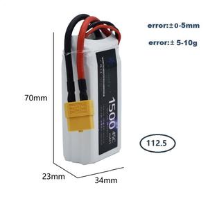 Batería LiPo de Alta Velocidad 45C 11.1V 1500mAh para Barco, Coche, Dron, Avión de Ala Fija, Batería Recargable - Product Image 4