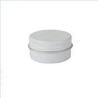 30ml 1 oz vide petit rond argent noir blanc or rose bleu pot en aluminium baume à lèvres stockage en aluminium conteneur en fer blanc boîte
