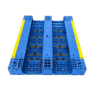 Palette en plastique modulaire robuste 3-Runner recyclée 1800*1100mm à plateau ouvert, taille personnalisable pour la manutention en entrepôt