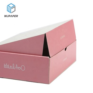 Wholesale Mailing Box Custom Logo Printed Corrugated Shipping Packaging Box cardboard paper wedding gift box packaging with rib