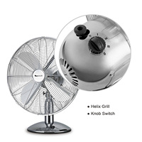 Ventilateur de table électrique de 16 pouces ventilateurs de bureau portables en métal avec contrôle mécanique à air puissant pour un usage domestique
