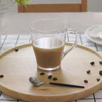 Vente en gros d'usine Tasse à café de 2 oz personnalisée de haute qualité transparente