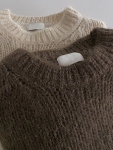 Maglione donna 24 nuovi top maglione in lana larga in maglia Mohair - Product Image 6