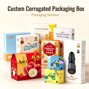 Cajas de Cartón Corrugado Personalizadas FX, Caja Cuadrada de Cartón, Papel Mate Artístico, Impresión a Cuatro Colores, Troqueles - 21 Patentes, Más de 20 Años de Experiencia - Product Image 1