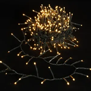 <b>Flat</b> LED string lights, firecracker type, 3AA <b>batteries</b>, warm white, 5m, ideal for decorating events and creating atmospheres - Product Image 2