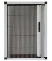 Porte et fenêtres coulissantes en alliage d'aluminium de haute qualité avec moustiquaire plissée en polyester