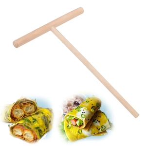 Pancake Batter Spreader Stick <span class=keywords><strong>HILIFE</strong></span> Pfannkuchen werkzeug Home Kitchen Tools Chinesische Spezialität Crepe Maker Holz - Product Image 6
