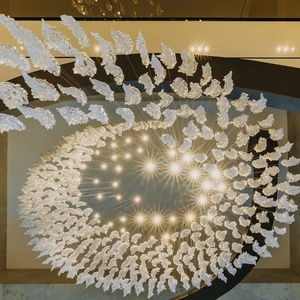 Candelabro de escalera de Villa mejor visto, lámpara colgante de cristal <span class=keywords><strong>para</strong></span> comedor, lámpara colgante <span class=keywords><strong>para</strong></span> decoración de diseño de <span class=keywords><strong>interiores</strong></span>, iluminación - Product Image 4