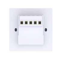 Interrupteur intelligent tactile LoRaWAN 1 voie Aurton DK33LW |   Fil électrique monophasé, aucun neutre requis |   Contrôle d'éclairage sans fil à installer en plus (retrofit)