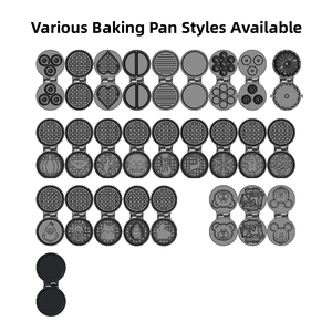 Biểu Tượng Tùy Chỉnh 550W 5 Inch Lớp Phủ Không Dính Bông Tuyết Hình Trái Tim Donut <span class=keywords><strong>Waffle</strong></span> Sắt Điện <span class=keywords><strong>Mini</strong></span> <span class=keywords><strong>Waffle</strong></span> <span class=keywords><strong>Maker</strong></span> Cho Trẻ Em - Product Image 2
