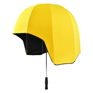 Parapluie Casque Pliable Droit Moderne Coupe-Vent Imperméable Personnalisé, Conception à Couverture Complète, Utilisation Manuelle, Cadeaux d'Affaires 190T - Product Image 1